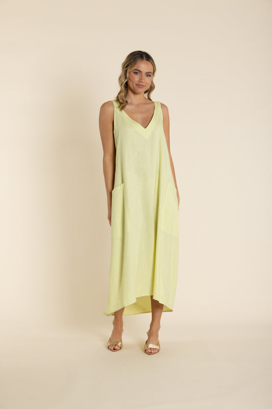 2908 Strappy V  Neck Dress