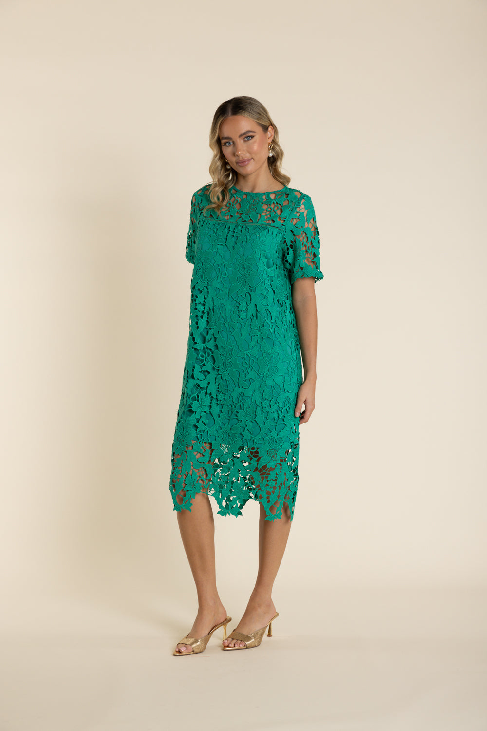 2925 Guipure Lace Dress