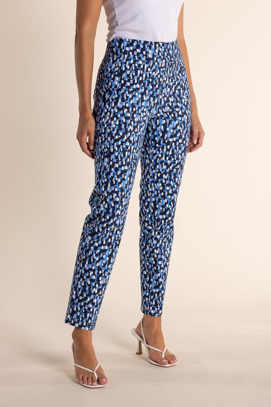 2869 - ABSTRACT PRINT PULL ON PANT