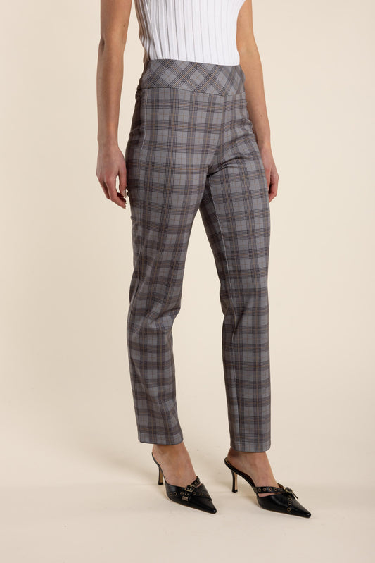 2755 Check Pull On Pant Clove Check